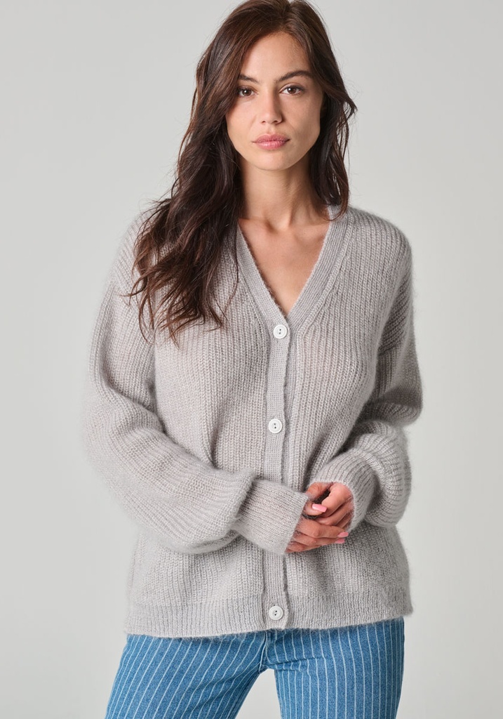 Cardigan/gilet Orfeo Rose Avec Mohair - Taille M/L, Neuf Avec étiquettes (prix D'origine 117€)